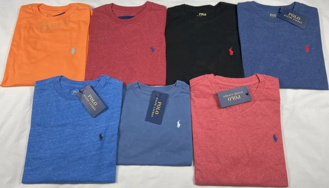 Ex Ralph Lauren Boys / girls Long Sleeve T Shirt Crew and V Neck Age 2 - 20