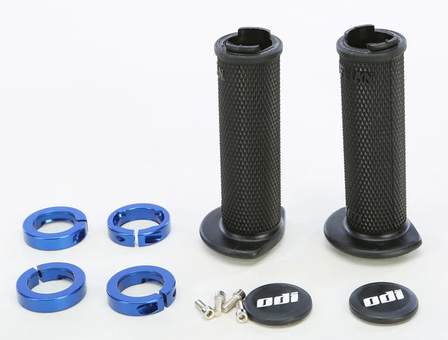 ODI J31RFB-U Atv Ruffian Lockon Grip 120Mm Black/Blue Made in USA