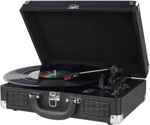 DIGITNOW Retro 3 Gang Plattenspieler Turntable mit Bluetooth B-Ware Koffer