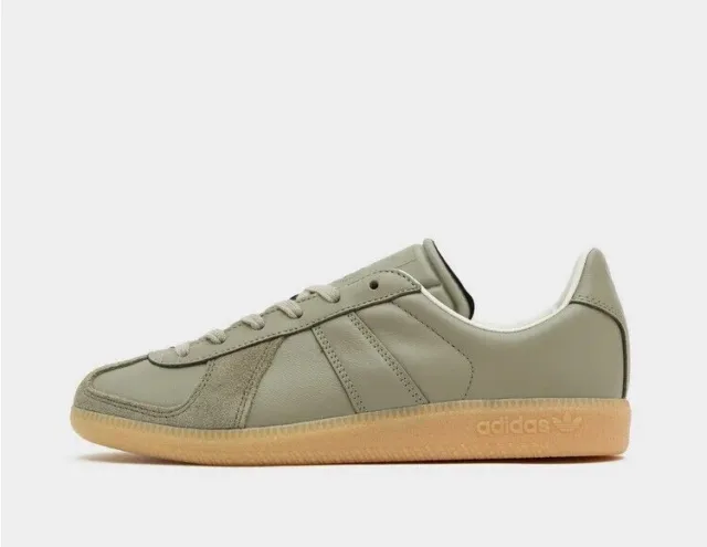 adidas Originals BW Army Men's Trainers in Green Leather Limited Stock