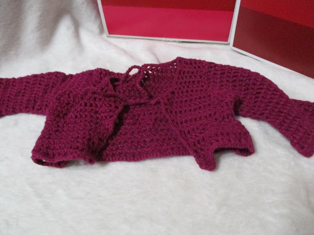 American Girl DOLL Flower Power Outfit CROCHETED SWEATER TOP ONLY 2001 American Girl DOLL Flower Power Outfit CROCHETED SWEATER TOP ONLY 2001