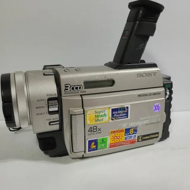SONY HANDYCAM DCR-TRV900 Mini DV 3CCD Super Steady Shot Camcorder Untested  !! $179.99 - PicClick