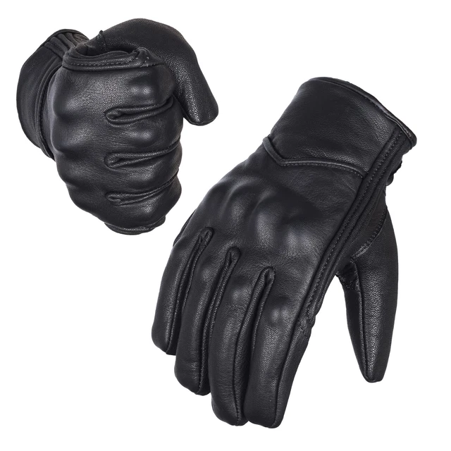 Moto Guanti IN Pelle Motociclista Ciclismo Antivento SPORTS Touring