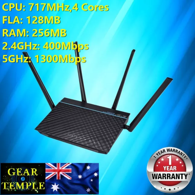 OEM ASUS RT-ARCH17 AC1700 Quad CPU Dual Band Gigabit Wireless Router WIFI