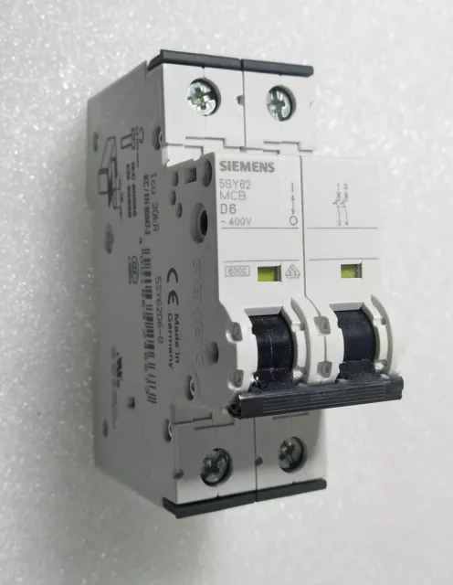 Siemens 5SY62-MCB-D6 Disjoncteur (Accéléré)