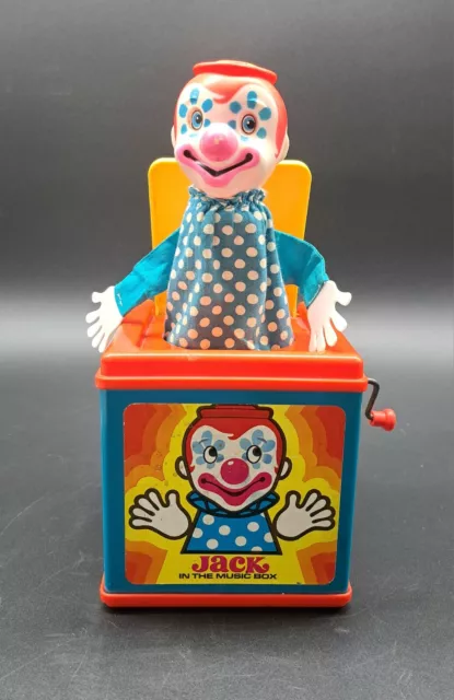 Vintage Jack in The Box 1976 Mattel Jack in the Music Box Working Sound & Pop Up