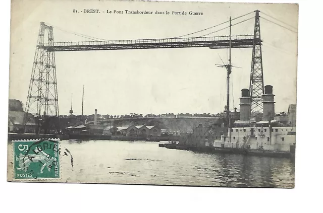 29  Brest  Le Pont Transbordeur Dans Le Port De Guerre