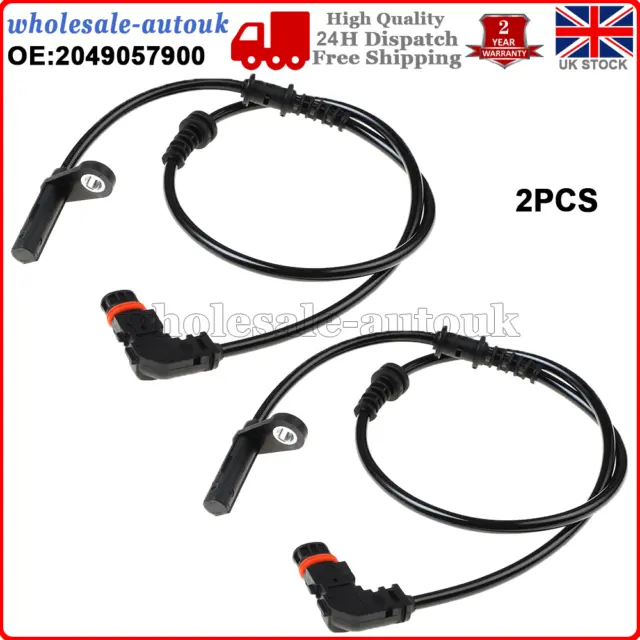 2X ABS Speed Sensor Front Left Right FOR Mercedes C-Class W204 S204 A2049057900