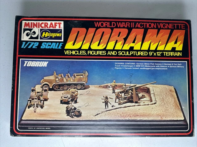 WWII TOBRUK SIEGE 1/72 Model Diorama Kit - New, Partially Opened ...