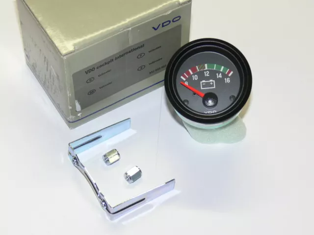 VDO Zusatzinstrument 52mm Voltmeter 12V  NEU