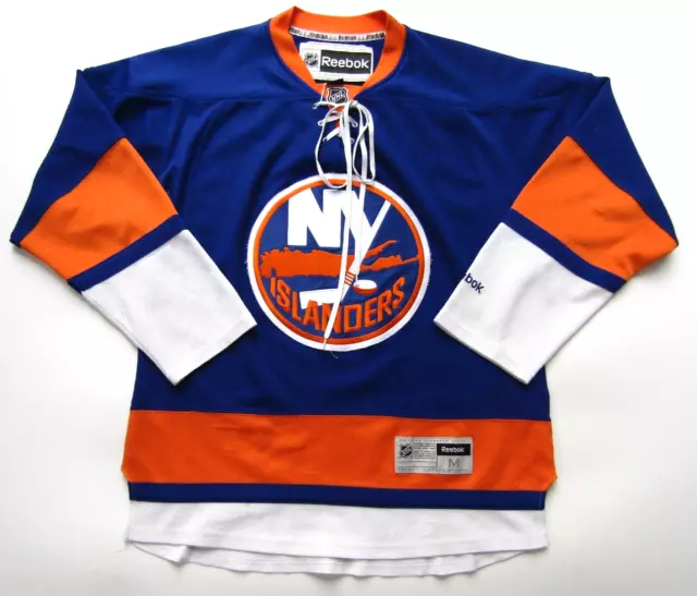 New York Islanders Ice hockey jersey Reebok NHL medium blue & orange LSHTA343 2