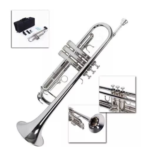 New School Student Professional Concert Brass Student Bb Trumpet Silver SCA ICA