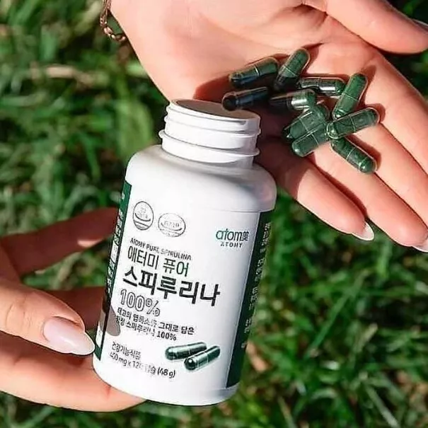 ATOMY 100% Pure Spirulina containing natural chlorophyll 400mg X 120p K-Beauty