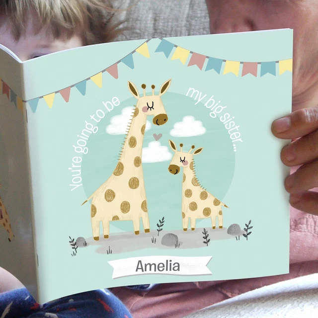 Libro de cuentos personalizado de Big Sister nuevo bebé en camino