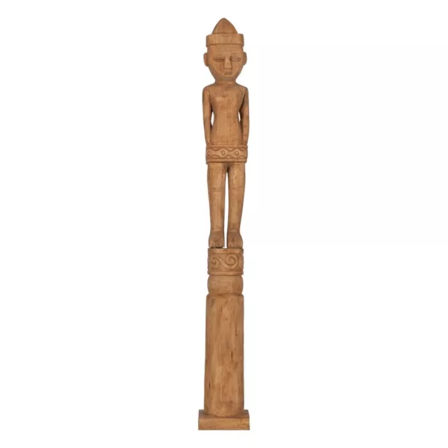Deko-Figur natürlich Afrikaner 14 x 14 x 113 cm