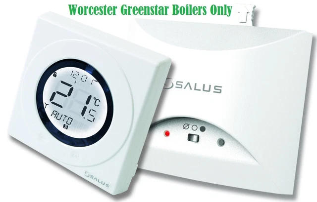 SALUS ST620WBC Worcester Combi Chaudière sans Fil Thermostat RF Pièce Stat Prise