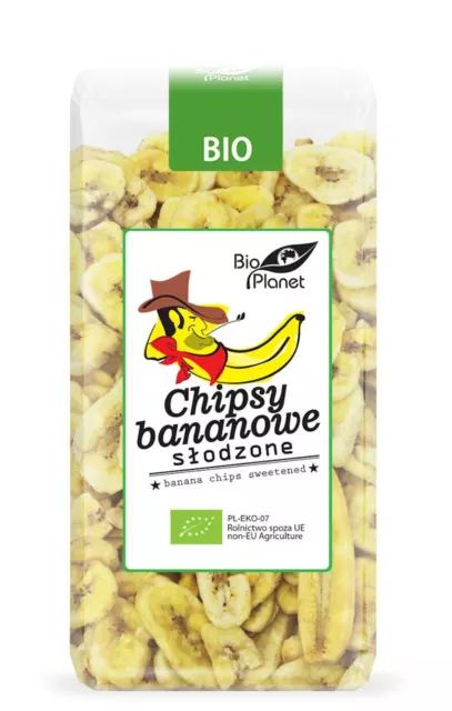 GESÜSSTE BANANENCHIPS 150 g - BIO PLANET