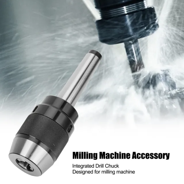 Integrated Drill Chuck Milling Machine Accessory High Speed Steel Tools MT3-MTB3