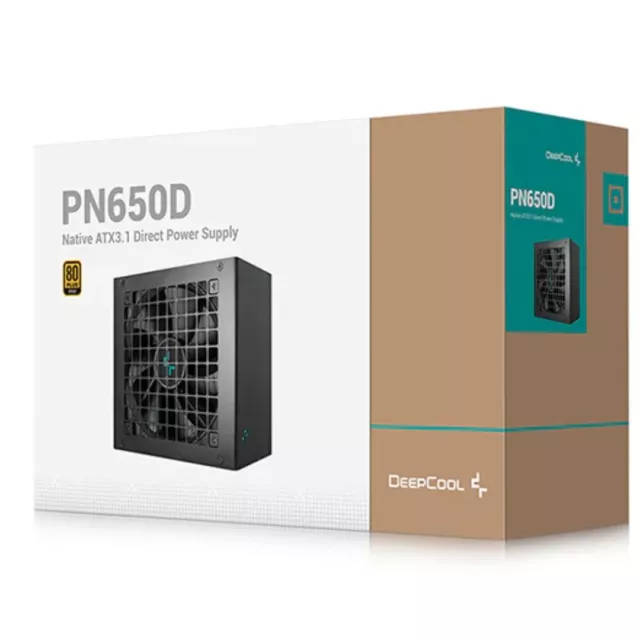 DeepCool PN650D 650W 80+ Gold Certified Non-Modular ATX Power Supply (Direct ...