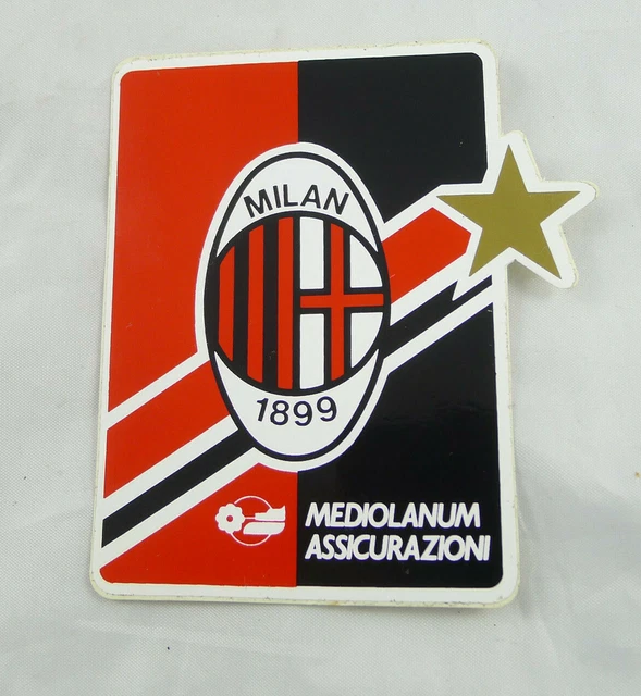 Autocollant Milan AC – Anti-Inter – Vintage Années 90 – Neuf – Fabriqué En Italie
