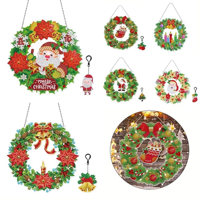 Diamant Zeichnung DIY Weihnachten Girlande Dekor Weihnachten Anhänger Geschenke