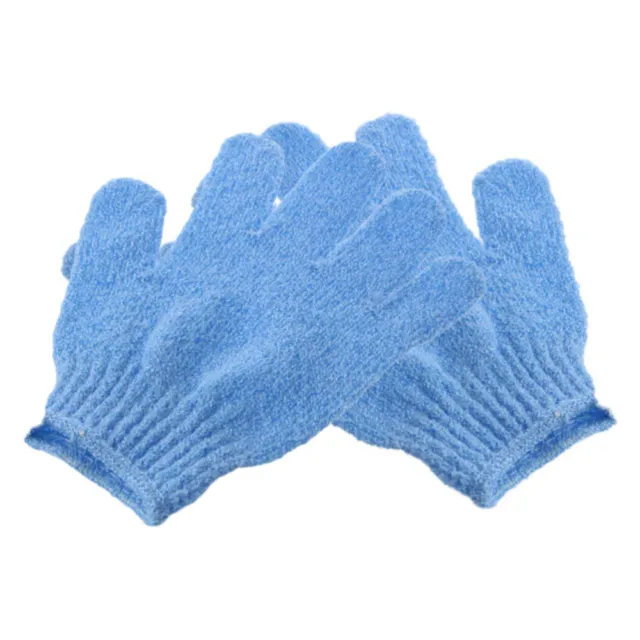 2 un. guantes de baño exfoliantes de ducha guantes de nailon exfoliante corporal exfoliante