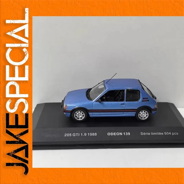 PEUGEOT 205 GTI 1.9 1988 RED ODEON 078 1/43 METAL 504 PIECES ROUGE ROSSO ROT | Achetez sur