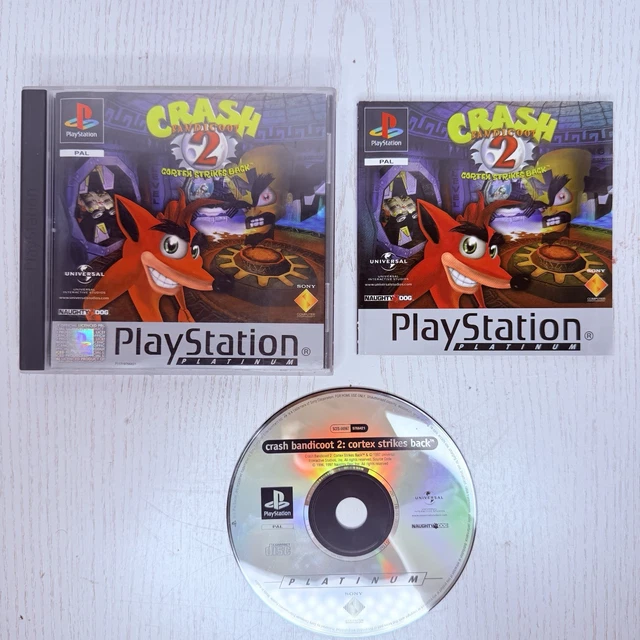 Crash Bandicoot 2 Cortex Strikes Back Platinum - PS1 - PAL - Manuel Inclus - 1997