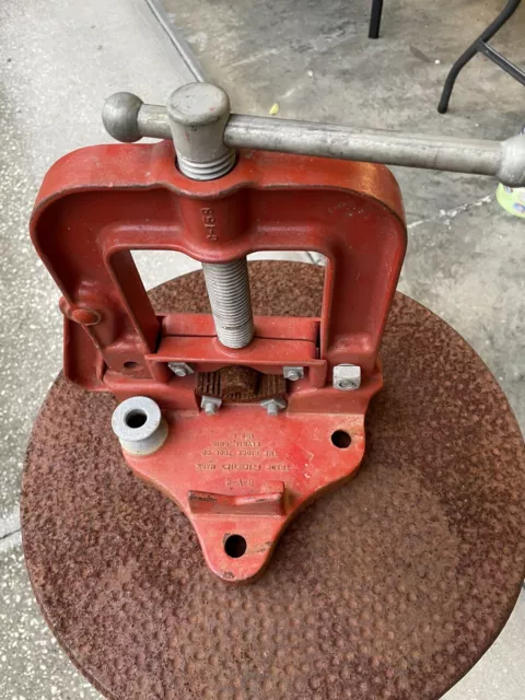 Ridge Tool Co. Bench Yolk Pipe Vise 4” G-159 B-Y-4 Made In USA