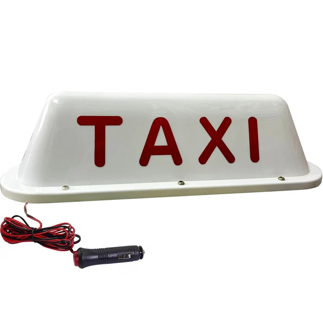 LED Light Taxi Sign Top Magnetic Cab Roof Illuminated Topper Car Top Light DC12v