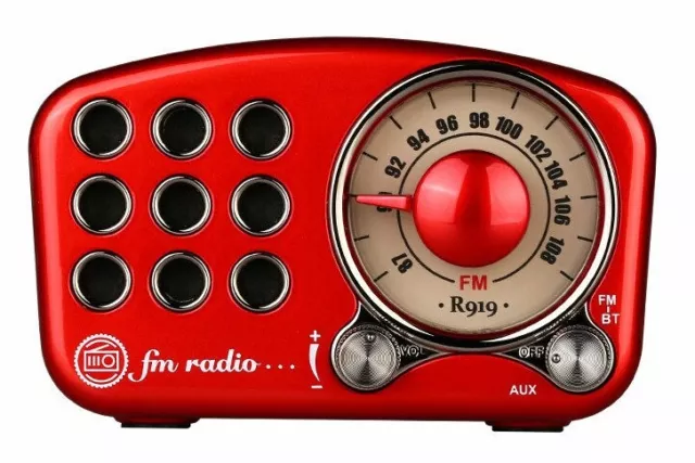  Retro Bluetooth Speaker, Vintage Radio-Greadio FM