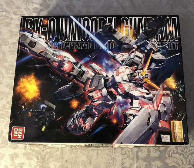BANDAI MG RX-0 Unicorn Gundam Full Psycho-Frame Prototype **READ DESCRIPTION**