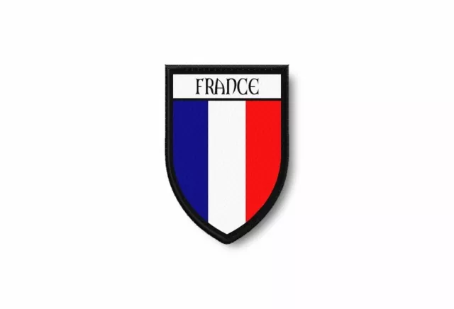 Patch ecusson termocollant bord brode drapeau imprime france francais