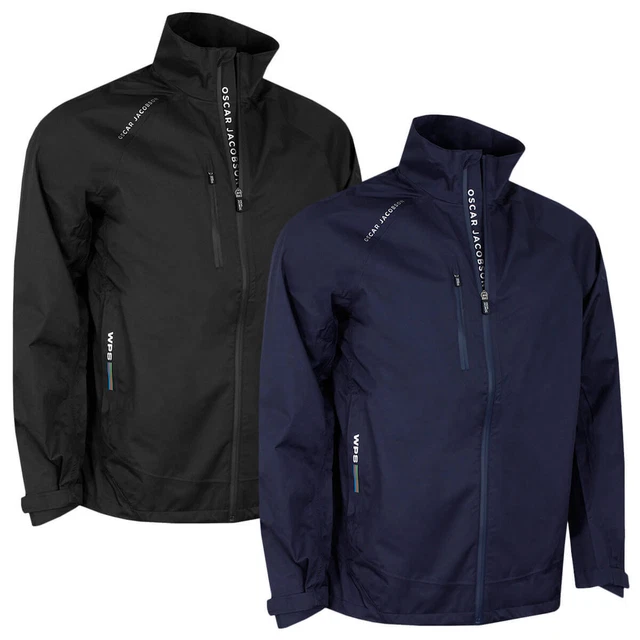 Oscar Jacobson Mens Preston Waterproof Light Full Zip Golf Jacket 53% OFF RRP