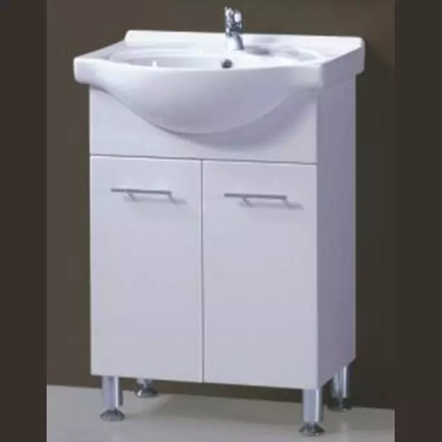 600mm Semi-Recess Bathroom Vanity Ceramic Top