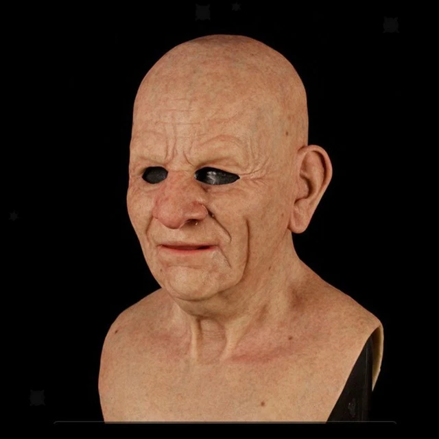 Masque de vieil homme – Masque Joe Biden réaliste pour Halloween en Masque de vieil homme – Masque Joe Biden réaliste pour Halloween en