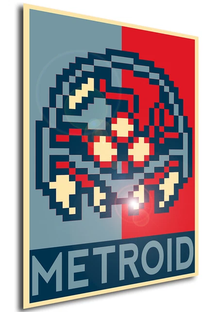 PROPAGANDA POSTER - Pixel Art - Metroid £7.08 - PicClick UK