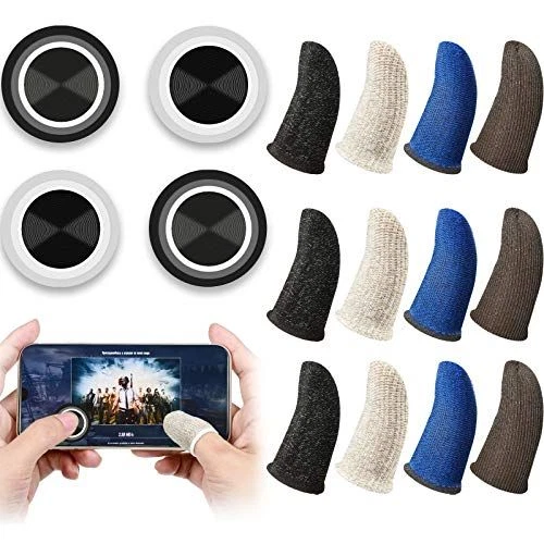 Weewooday 16 Pieces Phone Game Joystick Kits, 4 Touch Screen Multicolor