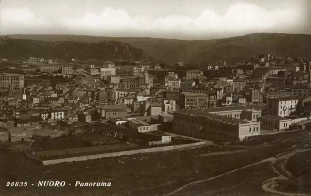 Cartolina Sardegna Nuoro Panorama Viaggiata Anno 1935