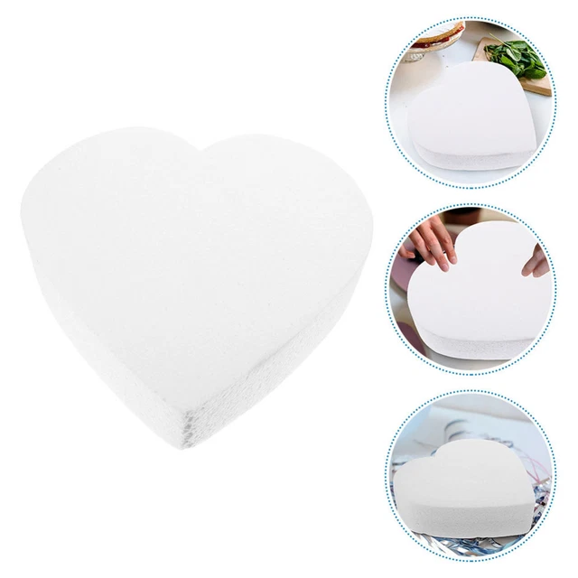 DOITOOL Spugna a forma di cuore, in schiuma per fiori, per matrimonio, per fiori, composizioni floreali, per decorazioni auto, feste, 41 cm