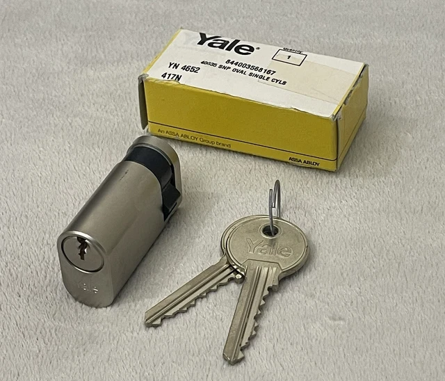 Yale profilo ovale singolo cilindro nichel 2 tasti 2 tasti