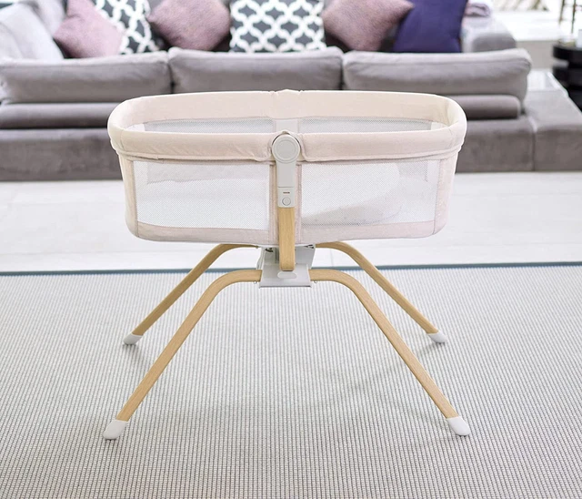 Cuna deslizante de movimiento de aire Babymore color beige