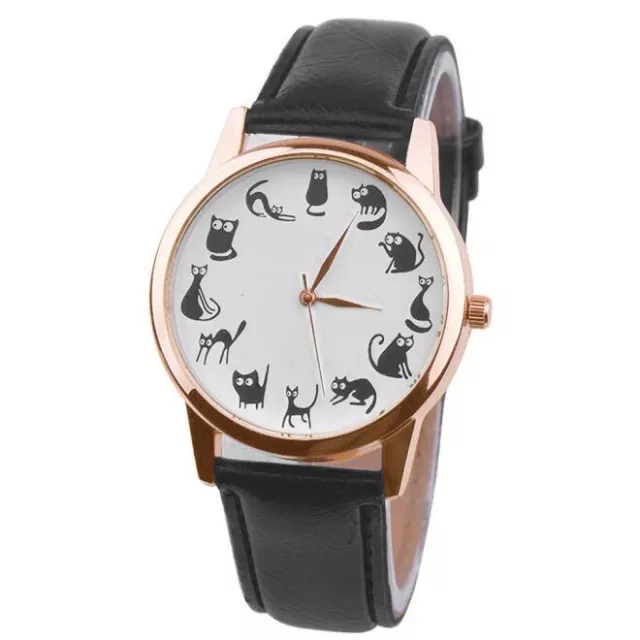 - Leather Wrist Analog Band Watches Quartz Women's Watch *