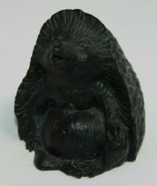Cute Resin Sitting Hedgehog Figure