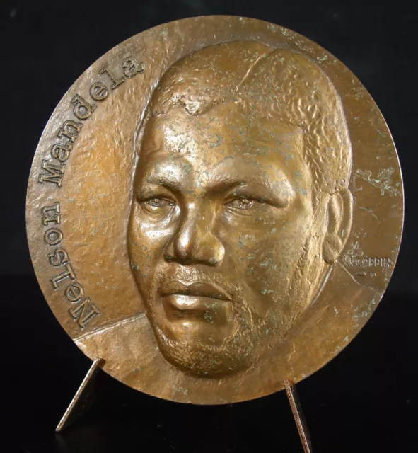 Medaille Nelson Mandela Rivonia 1964 John Stephens Coppin C 1990 72mm 3