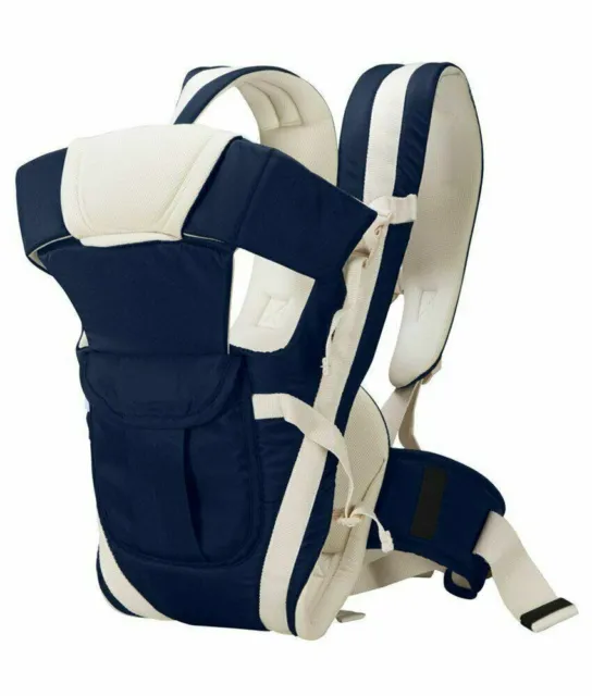 Adjustable Baby Carrier Cum Kangaroo Bag Back/Front Carrier with Safety Belt