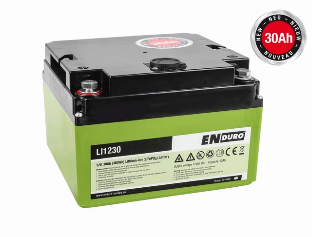 Enduro Lithium Battery 12V 30Ah LI1230