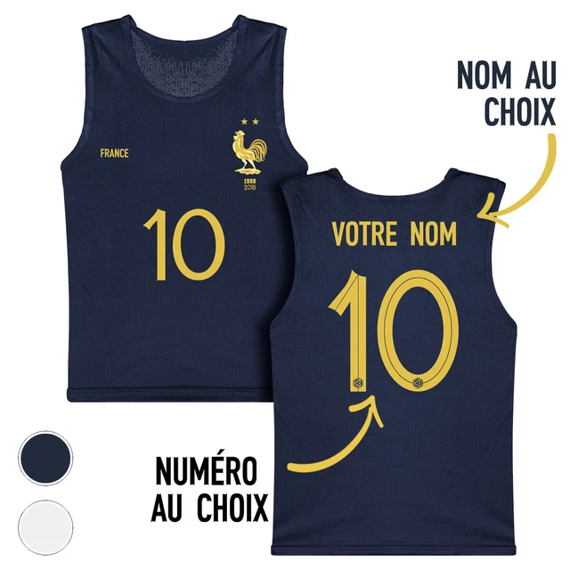 Chasuble Personnalisable équipe De France Rugby 2026 - Adulte - Marque Caudie - Fabriqué En France
