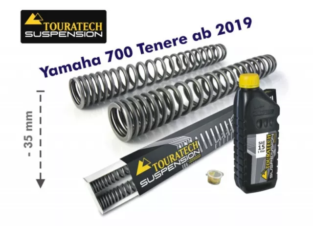 Touratech Progressive Gabelfedern für Yamaha 700 Tenere ab 2019 Tieferlegung um