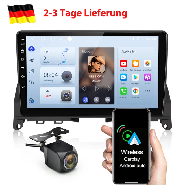 Für Mercedes Benz C Klasse W204 S204 Android 13.0 Autoradio GPS